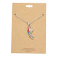 Silver Rhinestone Embellished Parrot Pendant Charm Rhinestone Necklace, ultra-chic Parrot pendant chain, the perfect balance of simplicity & edginess. Parrot pendant necklaces are fun, whimsical, perfectly lightweight for all-day wear, coordinate with any ensemble from business casual to everyday wear, Perfect Birthday Gift 