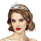 SIlver Rhinestone Princess Tiara, this mini tiara is made of rhinestone; Easy wear, sturdy and non-breakable headgear. The mini hair accessory is really beautiful, Pretty and lightweight. Makes You More Eye-catching at events and wherever you go. Suitable for Wedding, Engagement, Birthday Party, Any Occasion You Want to Be More Charming.