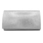 Silver One Inside Slip Pocket Shimmery Evening Clutch Bag, This high quality evening clutch is both unique and stylish. perfect for money, credit cards, keys or coins, comes with a wristlet for easy carrying, light and simple. Look like the ultimate fashionista carrying this trendy Shimmery Evening Clutch Bag!