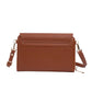 Tan Solid Color Faux Leather Women's Clutch Crossbody Bag, Show your trendy side with this awesome Crossbody bag. Ladies Fashion Bag is made of high-quality Faux leather, It feels comfortable, and the solid color denotes sophistication and stylish. Hands-Free Cross-Body adds an instant runway style to your look, giving it ladylike chic. Detachable, adjustable crossbody strap. Perfect Birthday Gift, Anniversary Gift, Mother's Day Gift, Graduation Gift, Valentine's Day Gift.