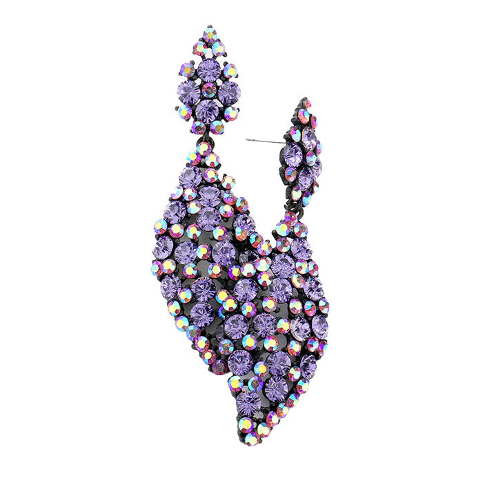 Tanzanite Bubble Stone Dangle Evening Earrings, put on a pop of color to complete your ensemble. Perfect for adding just the right amount of shimmer & shine and a touch of class to special events. Perfect Birthday Gift, Anniversary Gift, Mother's Day Gift, Graduation Gift.