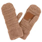 Taupe C C Solid Color Knitted Mitten Gloves, give your look so much more eye-catching with a solid color. It gives you a cozy feel, very fashionable, attractive, and cute looking in the winter season and cold days. This easy and classic glove is soft and muted. Before running out the door into the cool air, you’ll want to reach for these toasty gloves to keep your hands incredibly warm. An awesome pair of gloves that fits with any outfit with style.