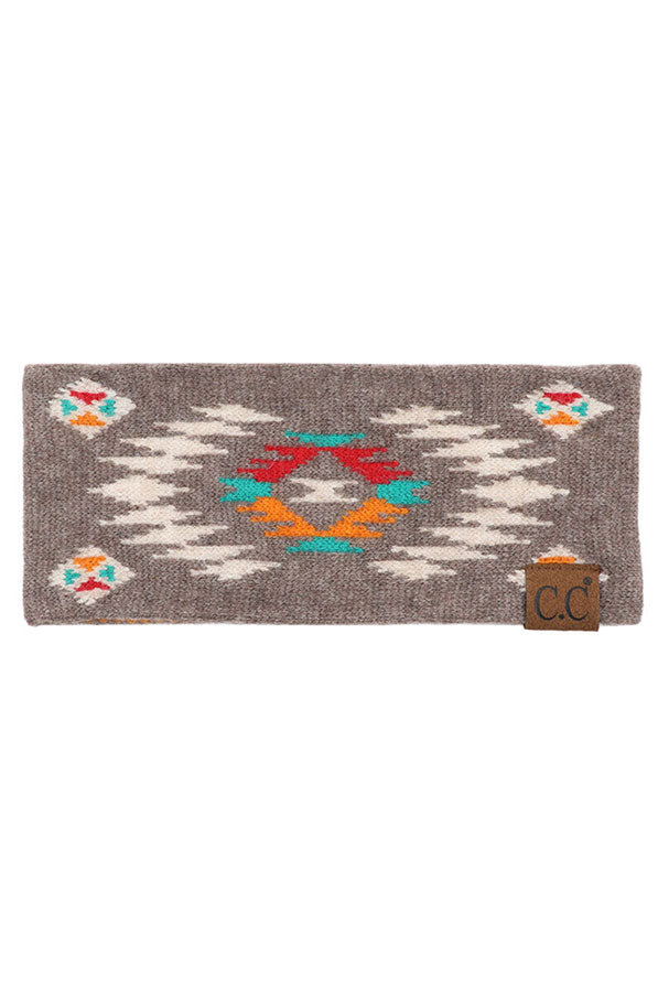 Taupe C.C Soft Aztec Pattern Headwrap, soft ear warmer will shield your ears from cold winter weather ensuring all day comfort, Cuff headwrap creates a cozy, trendy look, both comfy and fashionable with a pop of color. These are so soft and toasty you’ll want to wear them everywhere. Perfect for the cool winter weather warm in the cold climates and comfy cozy fit .Perfect Gift Birthday, Christmas, Stocking Stuffer, Secret Santa, Holiday, Anniversary, Valentine's Day, Loved One.