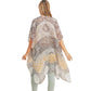 Taupe Floral Leaf Patterned Cover Up Kimono Poncho, Absolutely fab for this summer & spring season to amp up your attire & make you comfortable in dressing up. These kimonos feature a floral leaf pattern that is easy to pair with so many tops. Lightweight and breathable fabric, comfortable to wear. Suitable for weekends, work, holidays, beach, parties, clubs, nights, evenings, dates, casual and other occasions