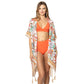 Taupe Floral Patterned Cover Up Kimono Poncho, this timeless floral patterned cover-up kimono poncho is Soft, Lightweight, and breathable fabric, close to the skin, and comfortable to Wear. sophisticated, flattering, and cozy. look perfectly breezy and laid-back as you head to the beach. A fashionable eye-catcher will quickly become one of your favorite accessories.