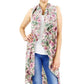 Taupe Flower Printed Round Vest, on trend & fabulous, a luxe addition to any weather ensemble. The perfect accessory, luxurious, trendy, super soft chic capelet, keeps you very comfortable. You can throw it on over so many pieces elevating any casual outfit! Perfect Gift for Wife, Mom, Birthday, Holiday, Anniversary, Fun Night Out.