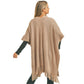 Taupe Trim Detail Fringe Kimono. Crafted with high-quality material which makes it durable, comfortable to wear, and super breathable. This kimono has an open front that gives the decent personality and most stylish peeks. Give a style boost to any of your outfits with this gorgeous kimono collection. These fringe kimono enhance the beauty of the piece. Suitable for Holiday, Casual or any Occasions in Spring, Summer and Autumn.  