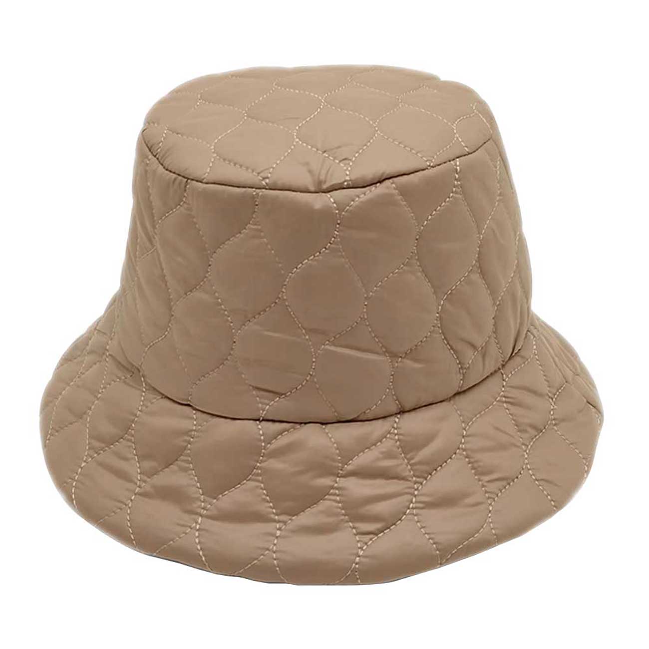 Taupe Wave Padded Bucket Hat, Show your trendy side with this chic Wave Padded Bucket Hat. Have fun and look Stylish anywhere outdoors. Great for covering up when you are having a bad hair day. Perfect for protecting you from the sun, rain, wind, snow, beach, pool, camping, or any outdoor activities. Amps up your outlook with confidence with this trendy bucket hat.