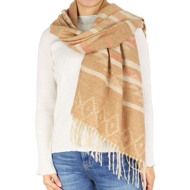 Taupe Western Patter Printed Scarf, beautifully printed design makes your beauty more enriched. Great to wear daily in the cold winter to protect you against the chill. It amplifies the glamour with a polyester material that feels amazing snuggled up against your cheeks. This scarf is a versatile choice that can be worn in many ways. Perfect Gift for Wife, Mom, and your beloved ones on their Birthdays or any other occasions. Perfect for wear at Holidays, Christmas, Anniversary, Fun Night Out, etc.