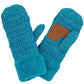 Teal C C Solid Color Knitted Mitten Gloves, give your look so much more eye-catching with a solid color. It gives you a cozy feel, very fashionable, attractive, and cute looking in the winter season and cold days. This easy and classic glove is soft and muted. Before running out the door into the cool air, you’ll want to reach for these toasty gloves to keep your hands incredibly warm. An awesome pair of gloves that fits with any outfit with style.