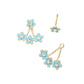Turquoise Flower Ear Jackets, Rejuvenate your style with these feminine front back ear jackets, which can be detached for single wearing or other ways according to your favor. An elegant and brilliant expression of your fair maiden beauty. Jewelry makes a great gift for Mother’s Day, Anniversary, Wedding, Birthday, Holiday, Stocking Stuffer, Christmas, Valentine’s Day, Graduation Gift.