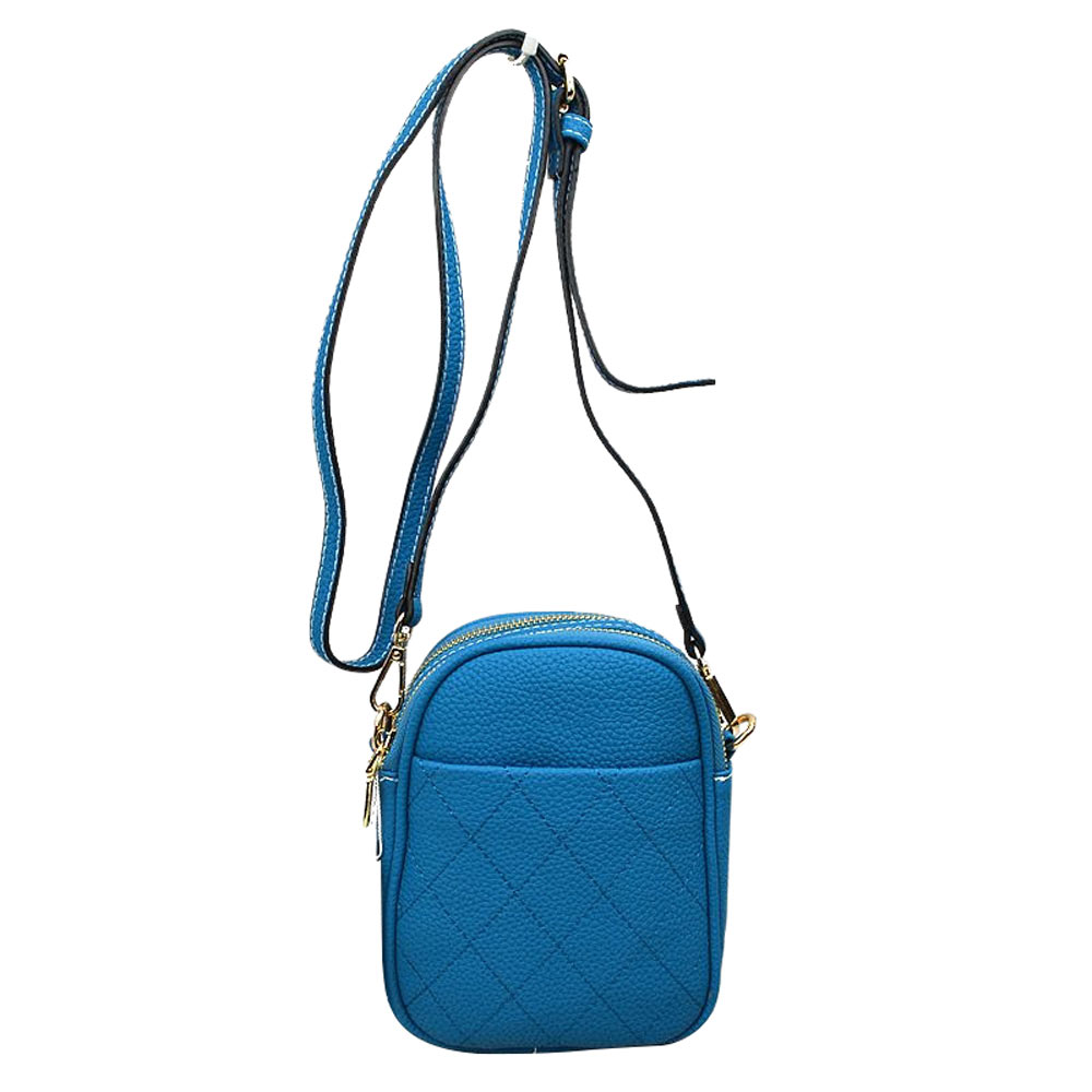 Turquoise Small Crossbody mobile Phone Purse Bag for Women, This gorgeous Purse is going to be your absolute favorite new purchase! It features with adjustable and detachable handle strap, upper zipper closure with a double pocket. Ideal for keeping your money, bank cards, lipstick, coins, and other small essentials in one place. It's versatile enough to carry with different outfits throughout the week. It's perfectly lightweight to carry around all day with all handy items altogether.