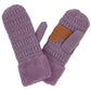 Violet C C Solid Color Knitted Mitten Gloves, give your look so much more eye-catching with a solid color. It gives you a cozy feel, very fashionable, attractive, and cute looking in the winter season and cold days. This easy and classic glove is soft and muted. Before running out the door into the cool air, you’ll want to reach for these toasty gloves to keep your hands incredibly warm. An awesome pair of gloves that fits with any outfit with style.