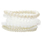 White 9PCS Faceted Bead Stretch Bracelets, a timeless treasure, coordinate this 9 pieces Beaded bracelet with any ensemble from business casual to everyday wear. Beautiful faceted Beads which are a perfect way to add pop of color and accent your style. Adds a touch of nature-inspired beauty to your look. Make your close one feel special by giving this faceted bracelet as a gift and expressing your love for your loved one on special day.