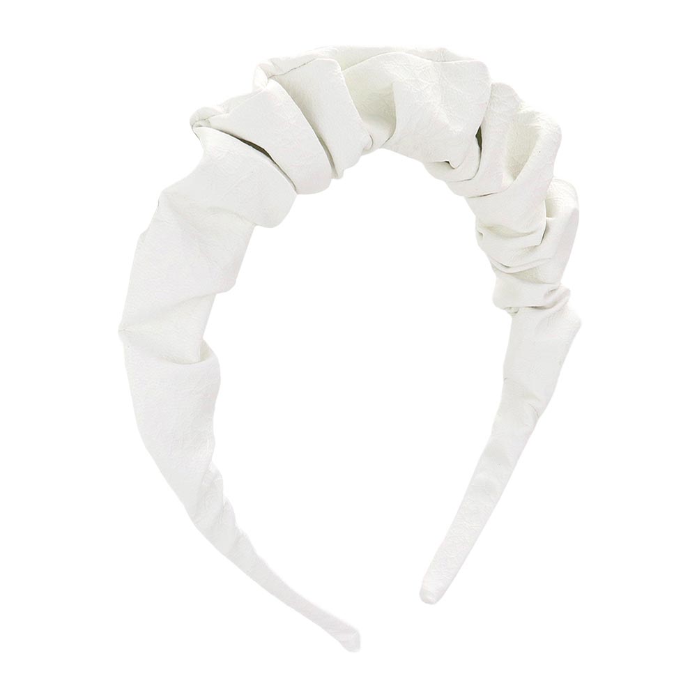 White Beautiful Pleated Solid Headband, create a natural & beautiful look while perfectly matching your color with the easy-to-use pleated solid headband. Perfect for everyday wear, special occasions, outdoor festivals, and more. Awesome gift idea for your loved one or yourself.