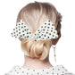 White Flexible Red Polka Dot Patterned Deft Bun Maker Hair Band. Deft Bun Maker Hair Band making you feel extra glamorous. Push back your hair with this pretty Bun Maker Hair Band, add a pop of color to any plain outfit! Be ready to receive compliments. Be the ultimate trendsetter wearing this chic headband with all your stylish outfits!