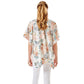 White Garden Rose Flower Printed Cover Up Poncho Kimono Poncho, These Poncho featuring a rose flower printed design prints easy to pair with so many tops. Lightweight and Breathable Fabric, Comfortable to Wear. Suitable for Weekend, Work, Holiday, Beach, Party, Club, Night, Evening, Date, Casual and Other Occasions in Spring, Summer and Autumn.
