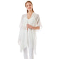 White Mother of Bride Cover Up Kimono Poncho, The lightweight Kimono top is made of soft and breathable Viscose material. The fashionista Poncho Cover up with open front design, simple basic style, easy to put on and down. Perfect Gift for Wife, Birthday, Holiday, Anniversary, Just Because Gift, Fun Night Out.