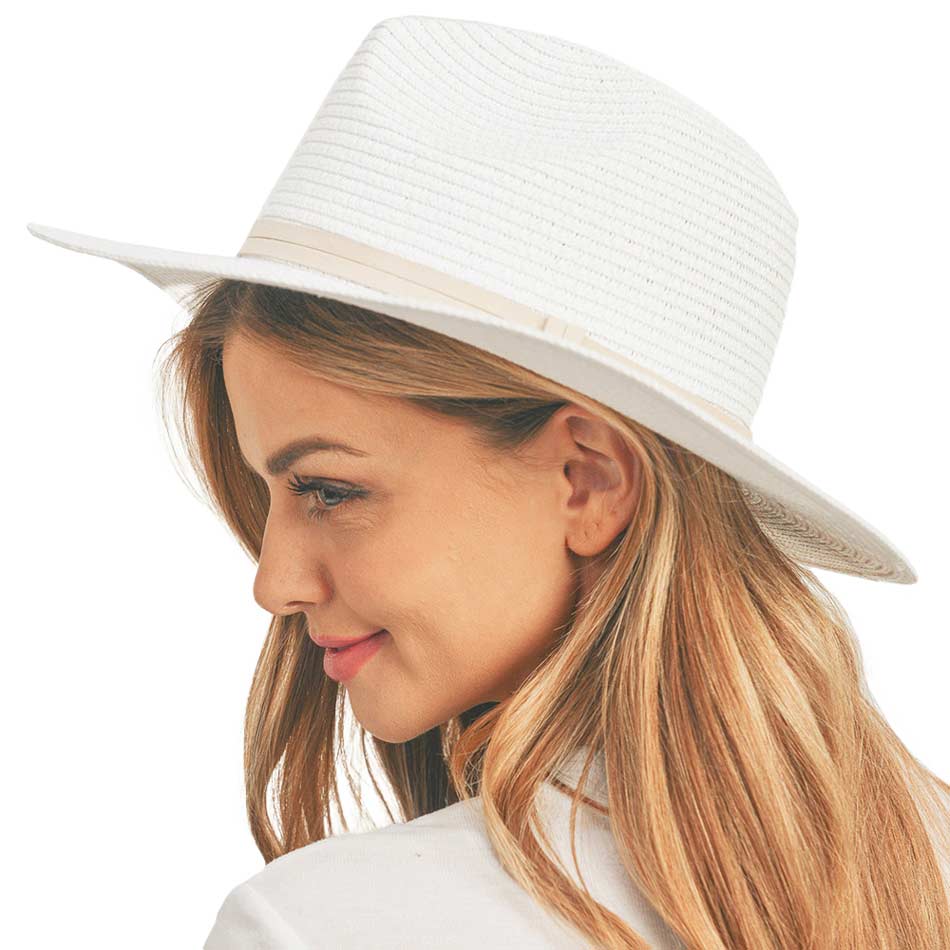 White Nauti Sequin Message Straw Panama Sun Hat, a beautiful & comfortable Straw Panama Sun Hat is suitable for summer wear to amp up your beauty & make you more comfortable everywhere. Perfect for keeping the sun off your face, and shoulders. It's an excellent gift item for your friends & family or loved ones this summer.