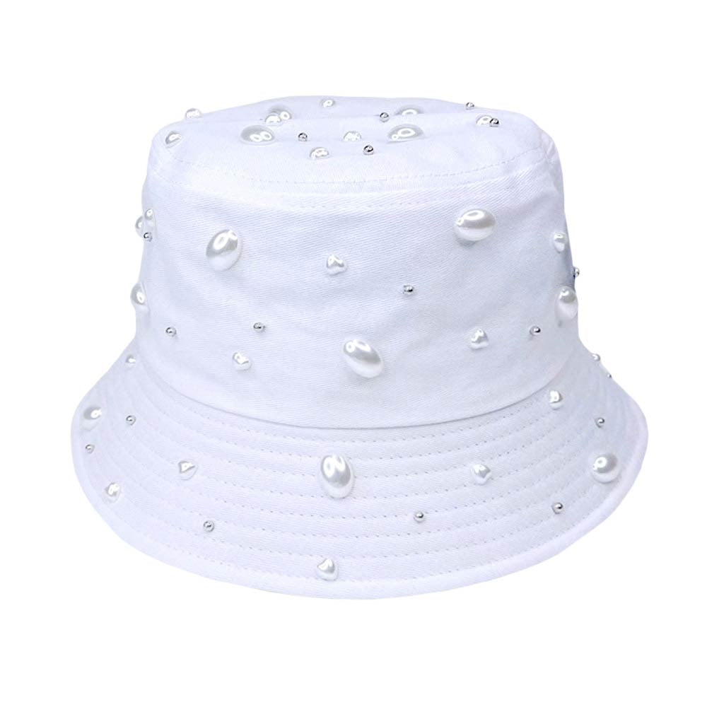 White Pearl Embellished Bucket Hat, a beautifully designed hat with combinations of perfect colors that will make your choice enrich to match your outfit. The Pearl embellished bucket hat makes you tremendous at the party and absolutely gets many compliments. Show your trendy side with this lovely bucket hat. Offer great protection, Keeps the sun from your face. 
