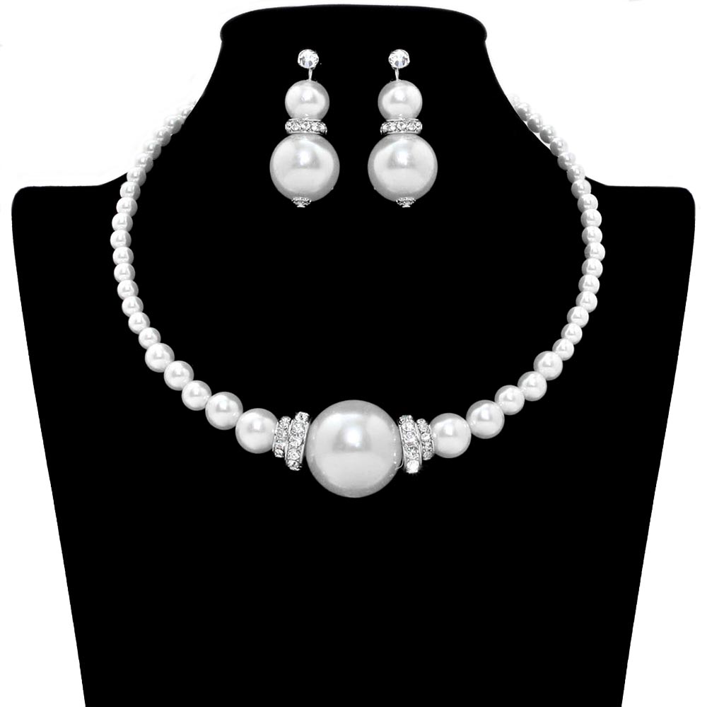 White Pearl Necklace, get ready with this pearl necklace to receive the best compliments on any special occasion. Put on a pop of color to complete your ensemble and make you stand out on special occasions. Awesome gift for birthdays, anniversaries, Valentine‚Äö√Ñ√¥s Day, or any special occasion.
