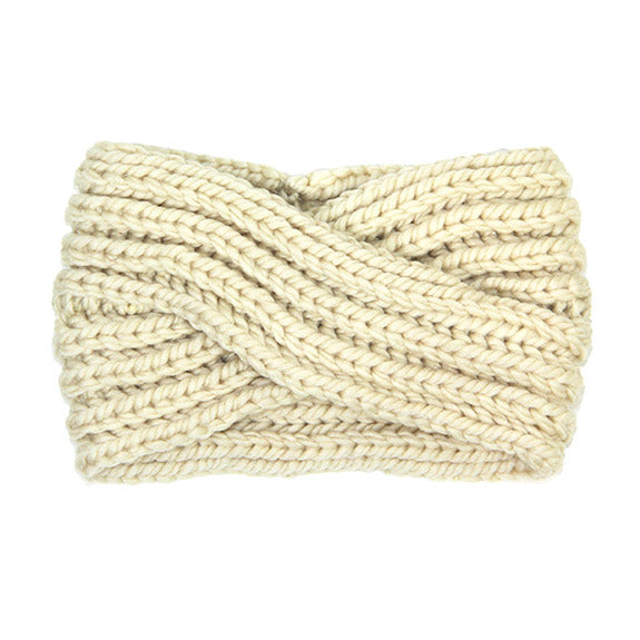 Soft Comfy Wide Solid Ivory Twisted Soft Ivory Knit Earmuff Headband Ivory Twisted Knit Ear Warmer Headwrap, will shield your ears from cold winter ensuring all day comfort, knotted headband creates a cozy, trendy look. Earmuffs are soft & toasty you’ll want to wear them everywhere. Perfect Gift Birthday, Christmas, Holiday, Night Out