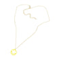 Yellow Brass Metal Smile Pendant Necklace, Get ready with these Pendant Necklace, put on a pop of color to complete your ensemble. Perfect for adding just the right amount of shimmer & shine and a touch of class to special events. Perfect Birthday Gift, Anniversary Gift, Mother's Day Gift or any special occasion.