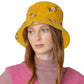 Yellow Embroidered Floral Corduroy Bucket Hat, show your trendy side with this floral corduroy bucket hat. adds a great accent to your wardrobe, This elegant, timeless & classic Bucket Hat looks fashionable. Perfect for that bad hair day, or simply casual everyday wear; Great gift for that fashionable on-trend friend. Perfect for both casual daily and outdoor activities, such as fishing, hunting, hiking, camping and beach.