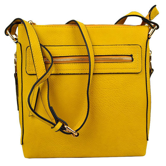 Yellow Faux Leather Adjustable Strap Crossbody Bag. Show your trendy side with this awesome crossbody bag. Have fun and look stylish. Versatile enough for wearing straight through the week, perfectly lightweight to carry around all day. Birthday Gift, Anniversary Gift, Mother's Day Gift, Graduation Gift, Valentine's Day Gift.