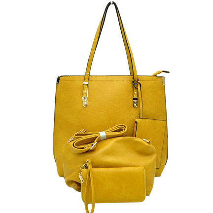 Yellow Faux Leather 2 In 1 Shoulder Bag Tote Handbag. Look like the ultimate fashionista with these vintage shoulder bags! Add something special to your outfit! This fashionable bag will be your new favorite accessory. Perfect Birthday Gift, Anniversary Gift, Mother's Day Gift, Graduation Gift, Valentine's Day Gift.