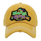 Yellow Mardi Gras Message Vintage Baseball Cap, An awesome & cool Mardi Gras-themed vintage cap that will not only save a bad hair day but also amps up your beauty to a greater extent on this Mardi Gras. This vintage baseball cap is made for you to show off your trendy & perfect choice for Mardi Gras party. It's fully adjustable and easy to wear in the perfect style!