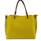 Yellow Simpler Times Bucket Crossbody Bags For Women. A great everyday casual shoulder bag composed of Faux leather. A simple design with subtle gold hardware details on the closure.  Magnetic snap closure for an inner zipper pouch opening spacious to hold your phone, wallet, and other essentials securely.