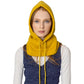 Yellow Sporty String Snood Hat, This sporty snood will provide warmth and comfort in the winter and cold days. Comfortable and lightweight, made with breathable fabric. It is shaped to fit around collars and has a neck cord with a toggle to ensure a comfortable fit. The fabulous & stylish knitting pattern makes it fantastic. A hat and snood will become your favorite accessory in cold weather for every day indoors and outdoors. This snood hat will be a good gift for your loved ones. Stay comfortable & cozy!