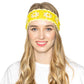 Yellow Trendy Flower Crochet Elastic Headband, A crochet flower Headband is the perfect spring accessory and so much fun to make! The elastic wide crochet headbands are made from an breathable material, soft, and comfortable to wear for long periods of time, Colorful crochet hairband for girls, women will ensure your hairstyle stands out from the rest. Simple and elegant design, you can wear them when you go to work or school, do sports, party, ceremony, traveling, hang out.