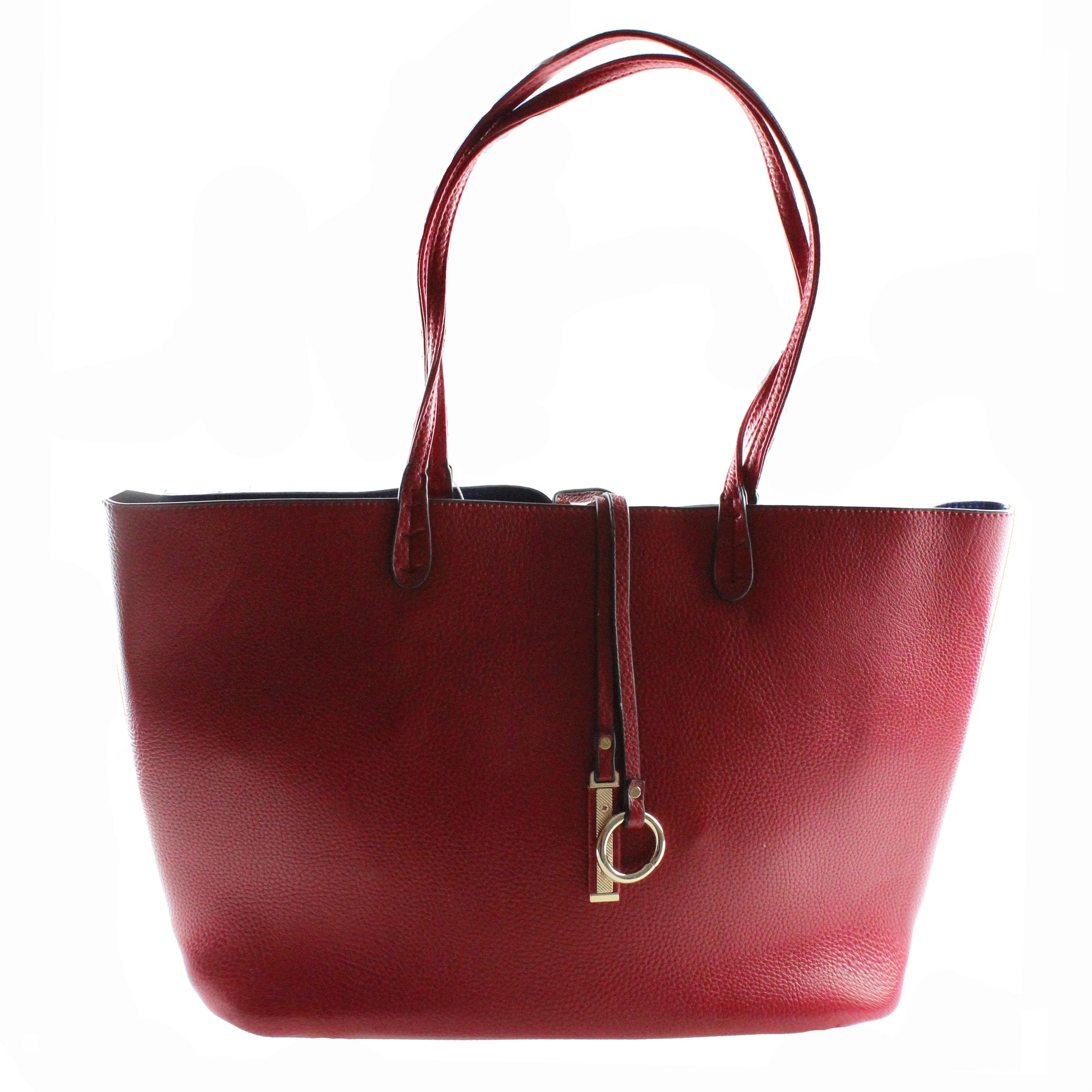 Reversible Supersoft Vegan Leather Tote Handbag flips inside-out, a roomy main compartment, inside pouch w/strap,  multiplies your styling options & keeps you organized on the go. Soft structured base can carry everything you need & become your favorite bag of all times. Chic & reliable, great gift for any occasion. 