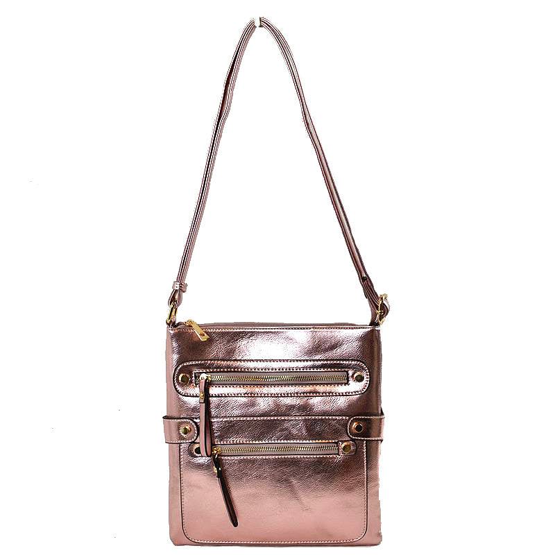Small Vegan Zip Pocket Crossbody Handbag Faux Leather Cross-Body Hands-Free Bag adds an instant runway to your look, giving it ladylike chic. Cross-Body can go from the office to after-hours with ease & destined to become your new favorite. So many colors to choose! Perfect Gift for loved one or treat yourself to it!